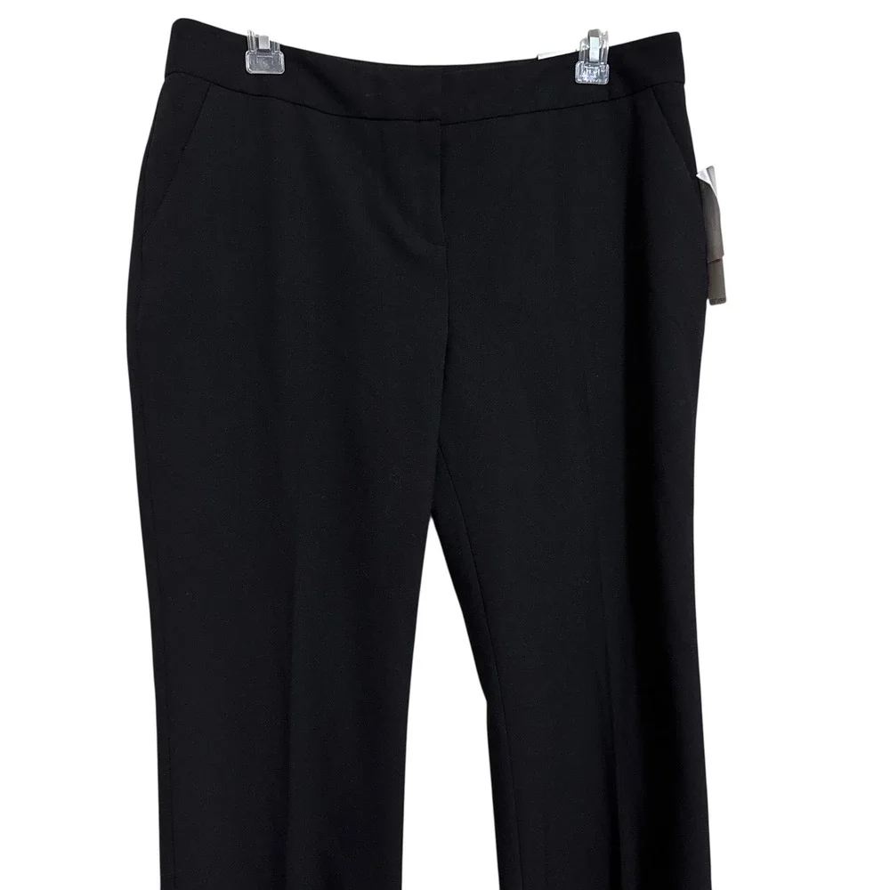 LAUNDRY by Shelli Segal The HAILEE Modern Fit Women's Black Pants 10S NWT $178 - Picture 2 of 8